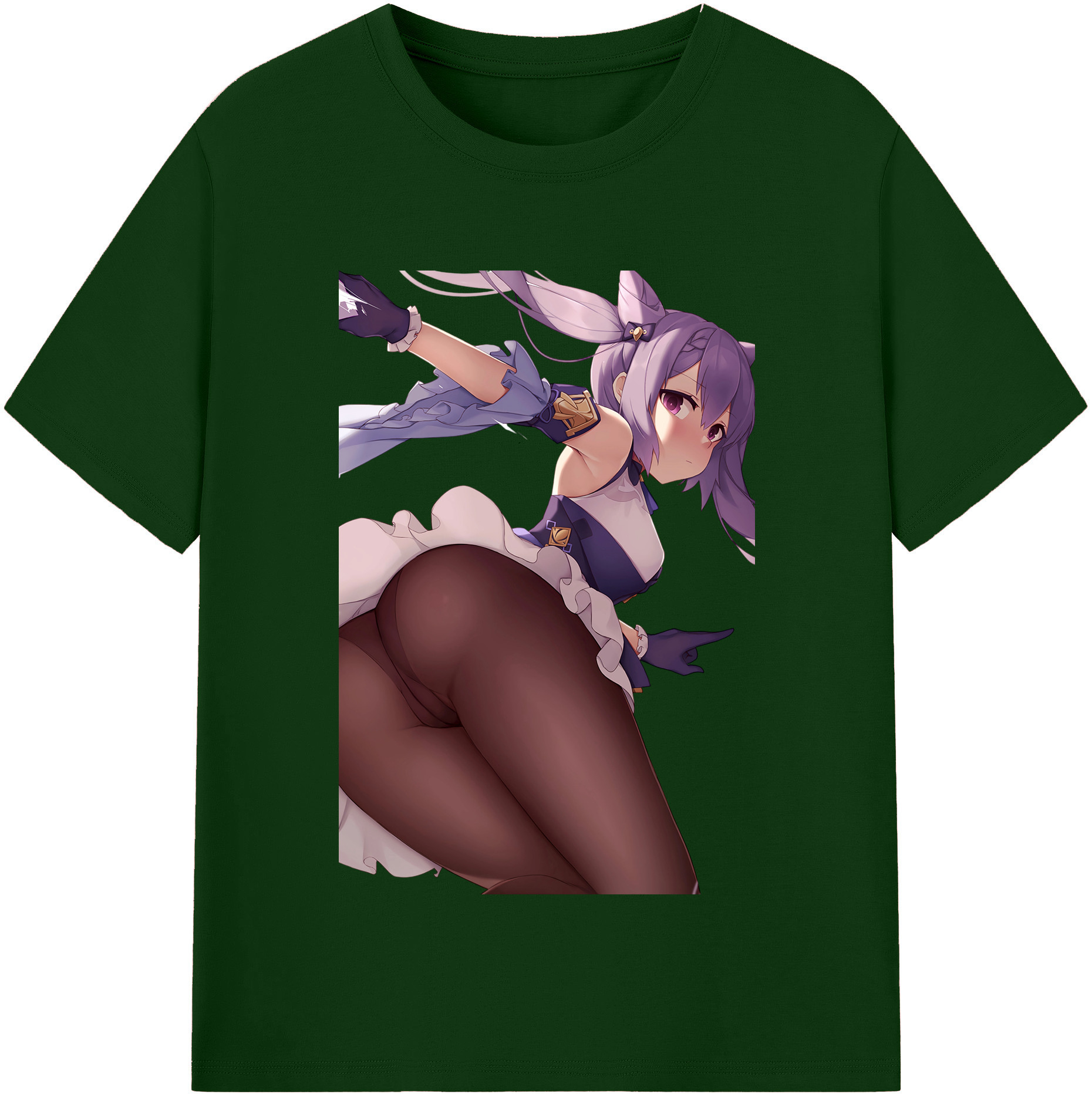 げんし神 刻晴 こくせい genshin Kokusei 綿100％半袖Tシャツ（フロントプリント）